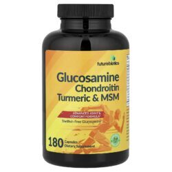 Futurebiotics Glicosamina Condroitina Cúrcuma e MSM 180 Cápsulas