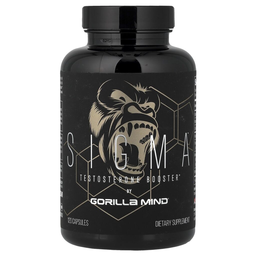 Gorilla Mind Sigma™ Reforço de Testosterona 120 Cápsulas