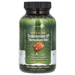 Irwin Naturals Testosterone UP® de Ação Rápida ThermoBurn-MAX 60 Cápsulas Softgel Líquidas