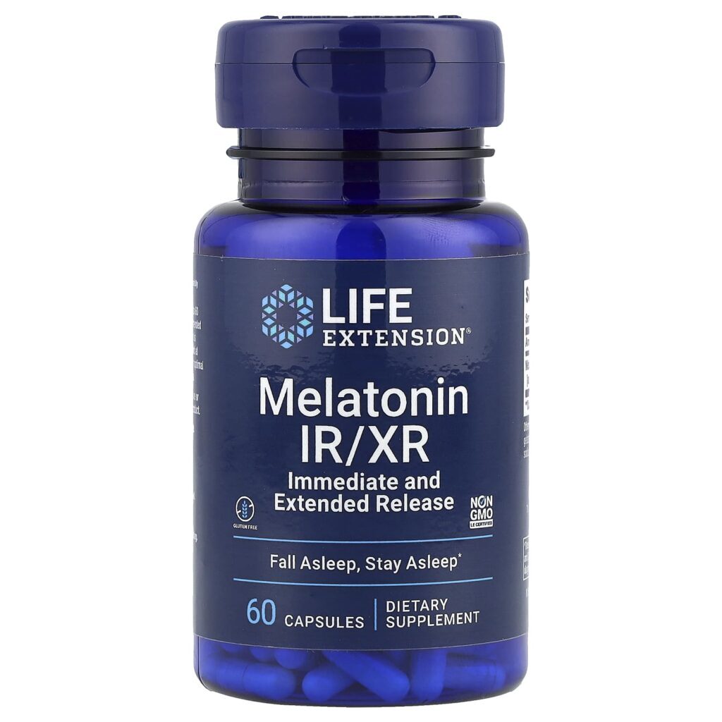 Life Extension Melatonina Ir/XR 60 Cápsulas (15 mg por Cápsula)