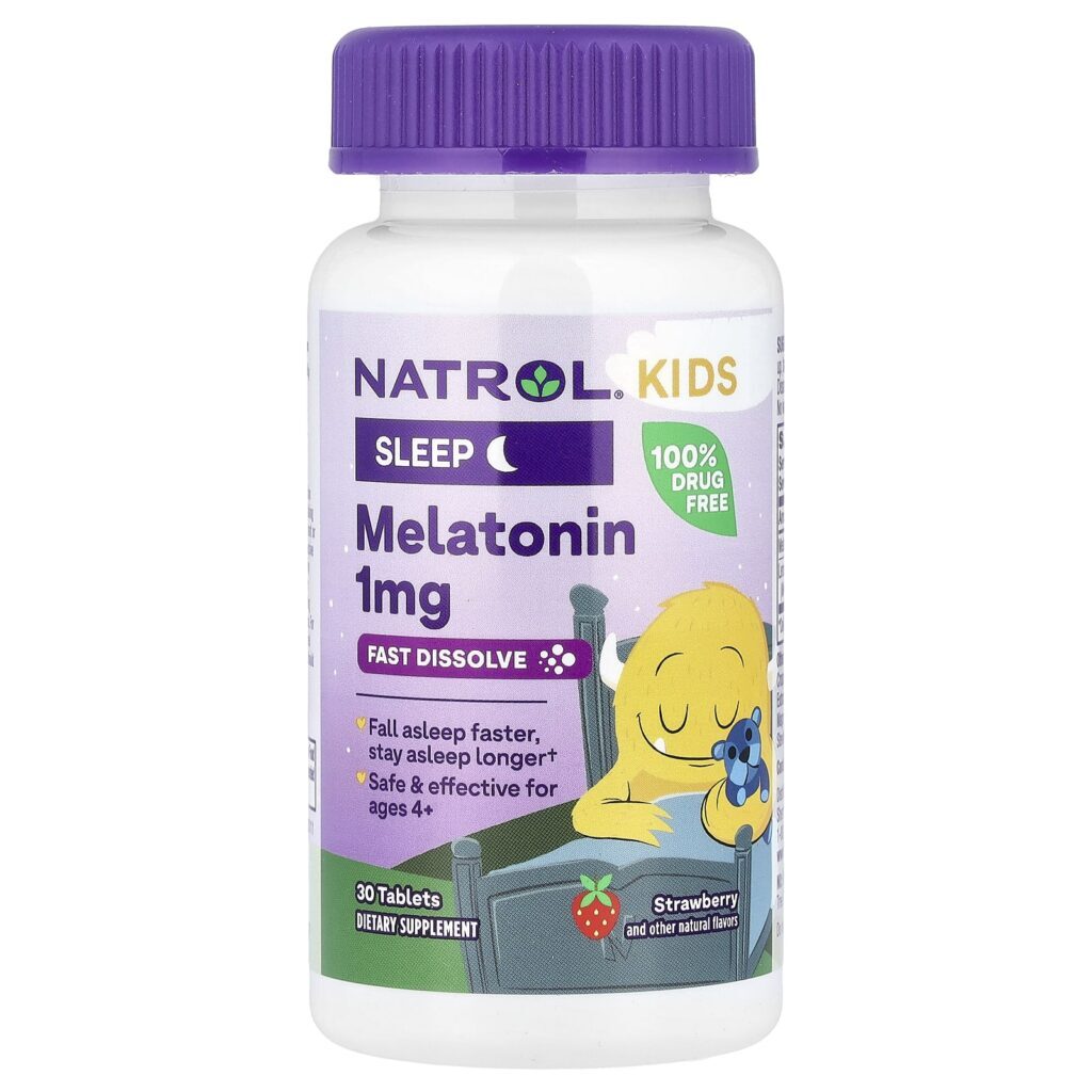 Natrol Crianças Melatonina A partir de 4 Anos Morango 30 Comprimidos - Imagem 3