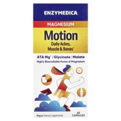 Enzymedica Magnésio Movimento 60 Cápsulas