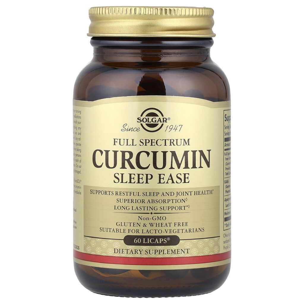 Solgar Espectro Completo de Curcumina Dormir Fácil 60 Licaps - Imagem 3