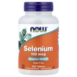NOW Foods Selênio 100 mcg 250 Comprimidos