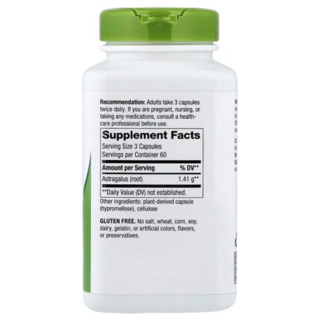 Natures Way Raiz de Astragalus 180 Cápsulas Veganas (470 mg por Cápsula) - Imagem 2