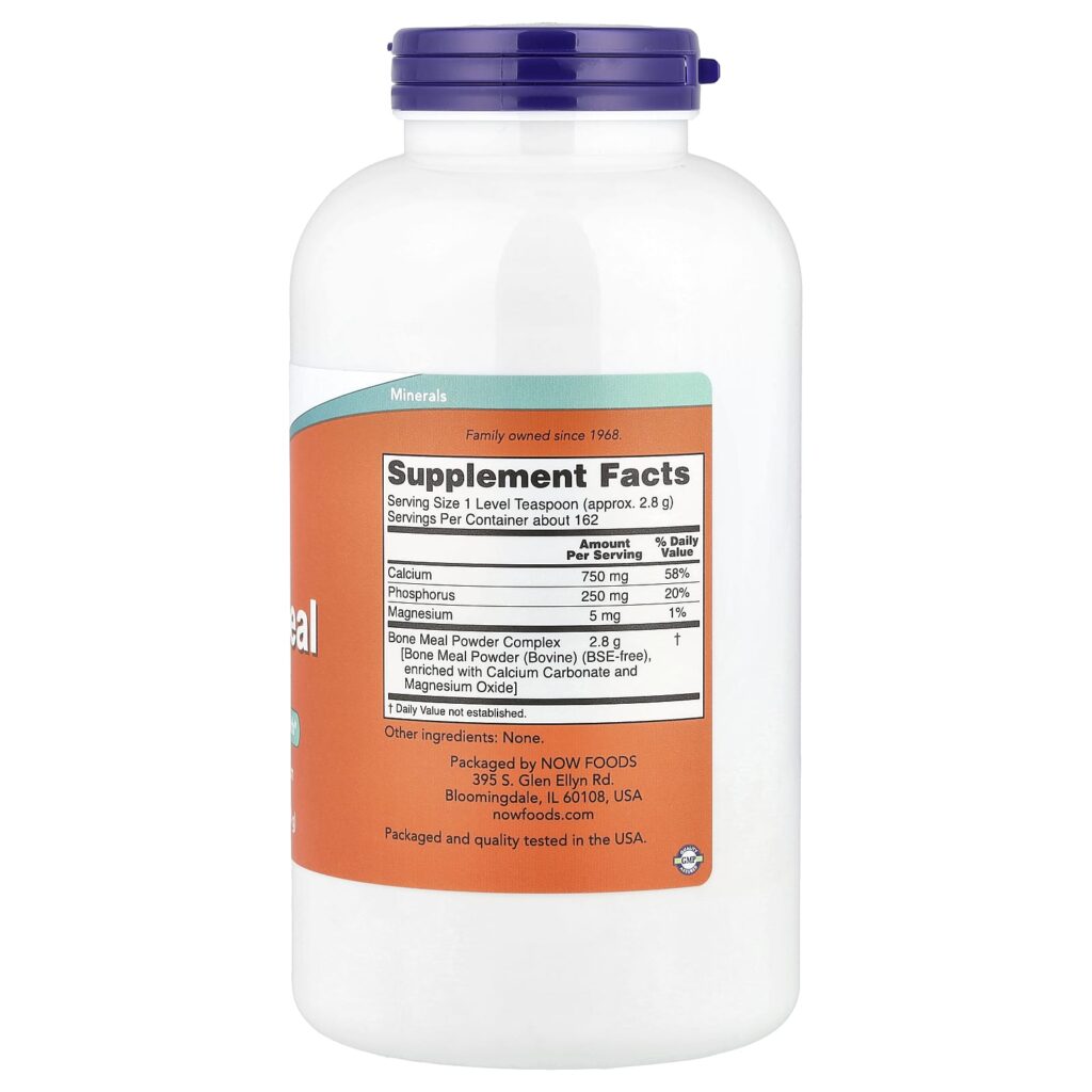 NOW Foods Farinha de Ossos Pó 1 lb (454 g) - Imagem 2