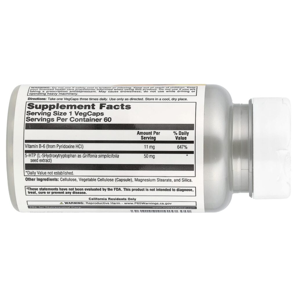 Natural Balance 5-HTP 50 mg 60 VegCaps - Imagem 2