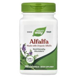 Natures Way Alfafa 100 Cápsulas Veganas (405 mg por Cápsula)