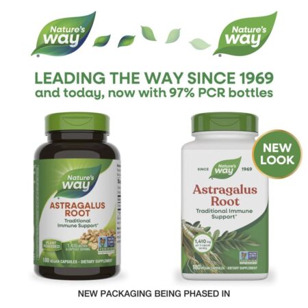 Natures Way Raiz de Astragalus 180 Cápsulas Veganas (470 mg por Cápsula) - Imagem 3