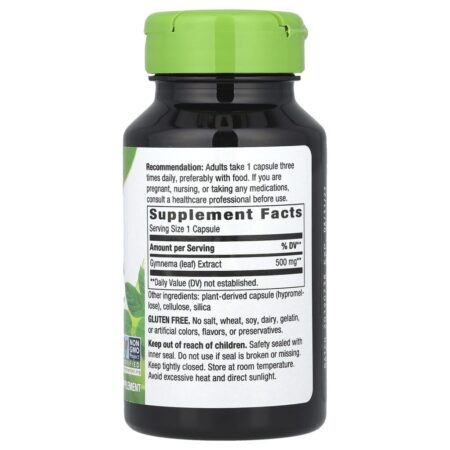 Natures Way Gymnema 500 mg 60 Cápsulas Veganas - Imagem 2