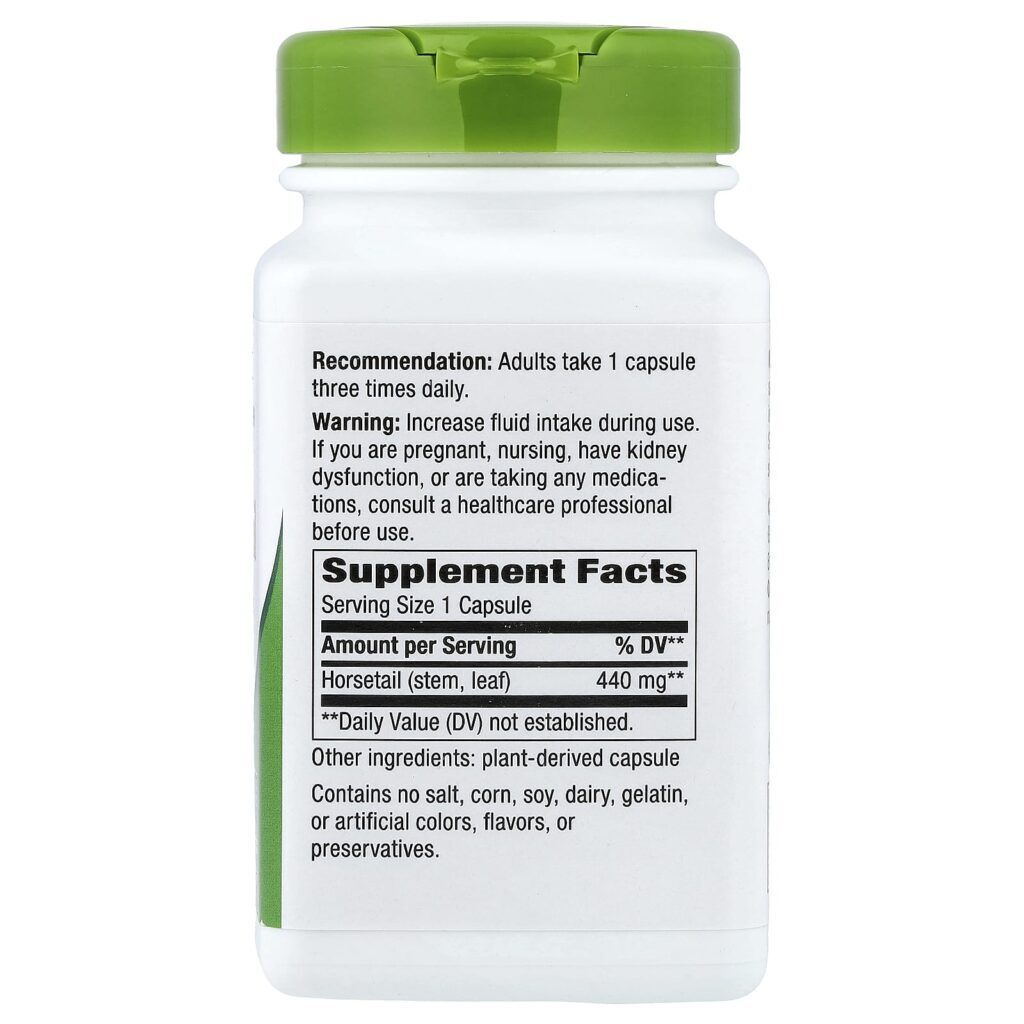 Natures Way Grama de Cavalinha 440 mg 100 Cápsulas Veganas - Imagem 2