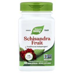Natures Way Fruta de Schisandra 100 Cápsulas Veganas (058 g por Cápsula)