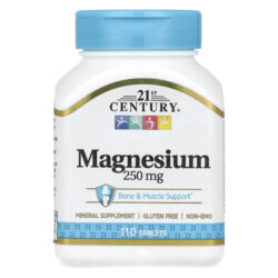21st Century Magnésio 250 mg 110 Comprimidos