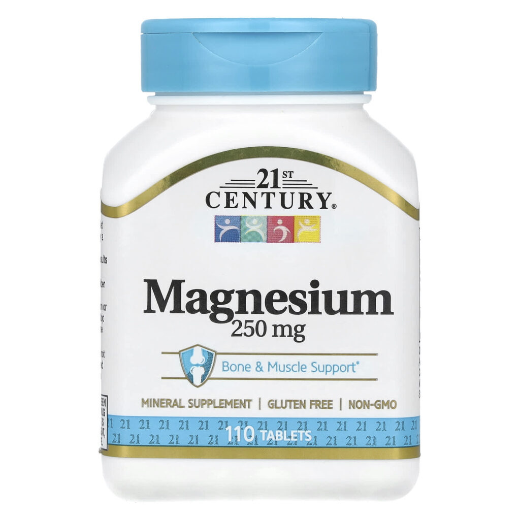 21st Century Magnésio 250 mg 110 Comprimidos