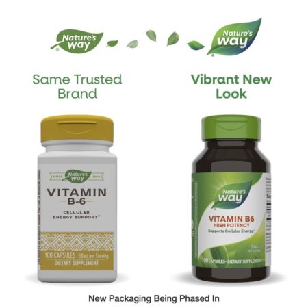 Natures Way Vitamina B6 50 mg 100 Cápsulas - Imagem 3