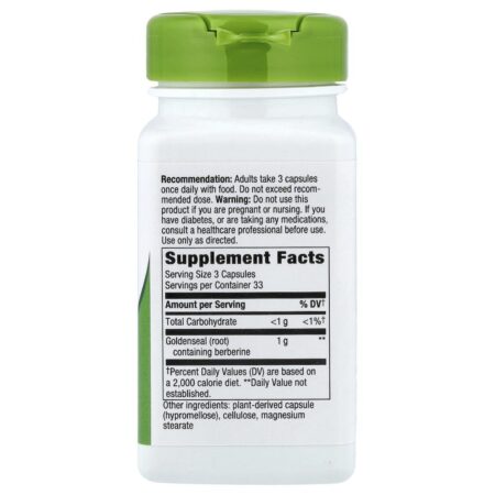 Natures Way Raiz de Hidraste 100 Cápsulas Veganas (333 mg por Cápsula) - Imagem 2