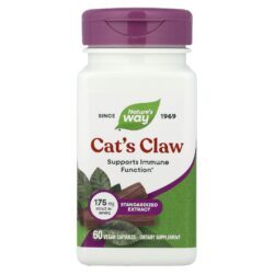 Natures Way Unha de Gato 175 mg 60 Cápsulas Veganas