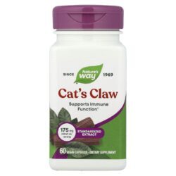Natures Way Unha de Gato 175 mg 60 Cápsulas Veganas