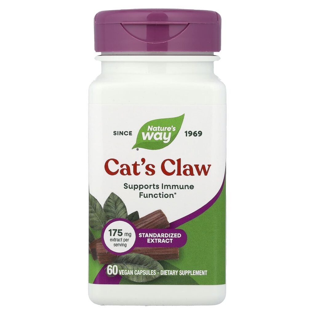 Natures Way Unha de Gato 175 mg 60 Cápsulas Veganas