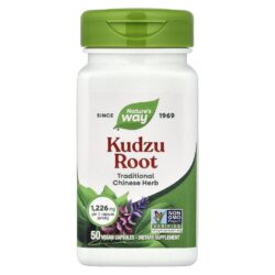 Natures Way Raiz de Kudzu 50 Cápsulas Veganas (613 mg por Cápsula)