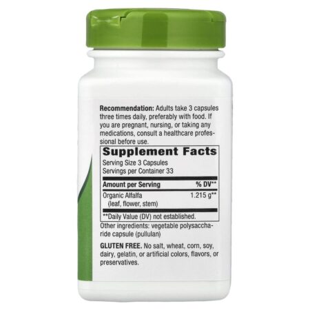 Natures Way Alfafa 100 Cápsulas Veganas (405 mg por Cápsula) - Imagem 2