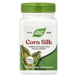 Natures Way Seda de Milho 100 Cápsulas Veganas (400 mg por Cápsula)