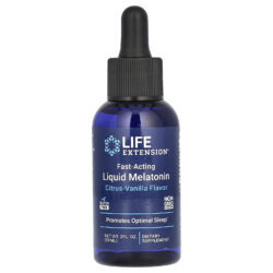 Life Extension Melatonina Líquida de Ação Rápida Baunilha Cítrica 59 ml (2 fl oz)