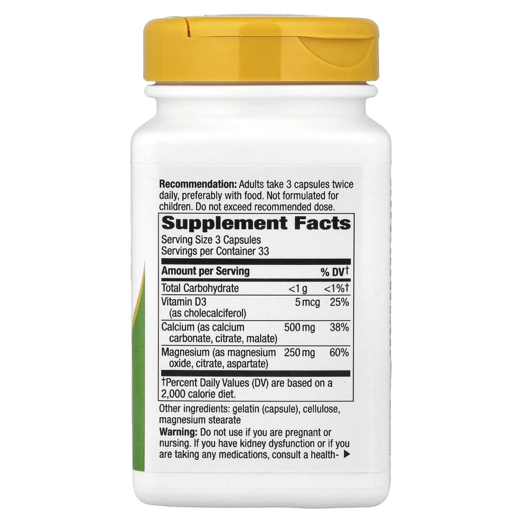 Natures Way Complexo de Cálcio Mag e D 100 Cápsulas - Imagem 2