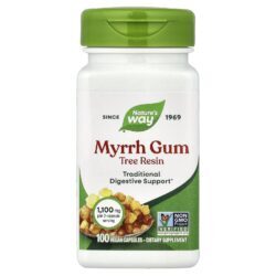 Natures Way Goma de Mirra 100 Cápsulas Veganas (550 mg por Cápsula)
