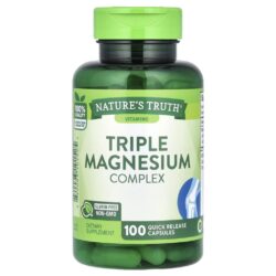 Natures Truth Complexo de Magnésio Triplo 100 Cápsulas de Liberação Rápida (420 mg por Cápsula)