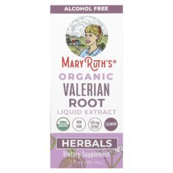 MaryRuths Extrato Líquido da Raiz de Valeriana Orgânica Sem Álcool 30 ml (1 fl oz)