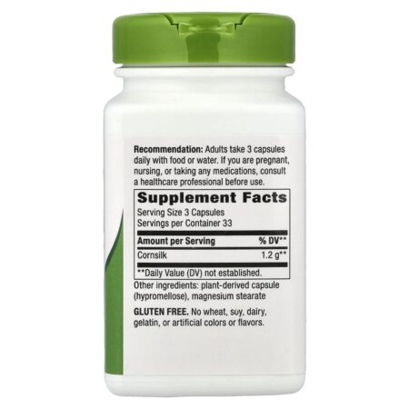 Natures Way Seda de Milho 100 Cápsulas Veganas (400 mg por Cápsula) - Imagem 2