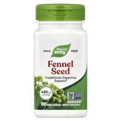 Natures Way Semente de Erva-doce 480 mg 100 Cápsulas Veganas