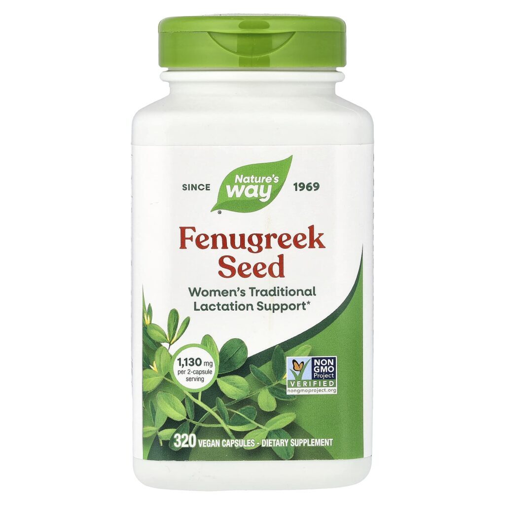 Natures Way Semente de Fenacho 320 Cápsulas Veganas (565 mg por Cápsula)