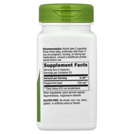 Natures Way Folha de Hortelã-Pimenta 100 Cápsulas Veganas (350 mg por Cápsula) - Imagem 2