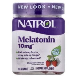 Natrol Gomas de Melatonina Morango 90 Gomas (5 mg por Goma)
