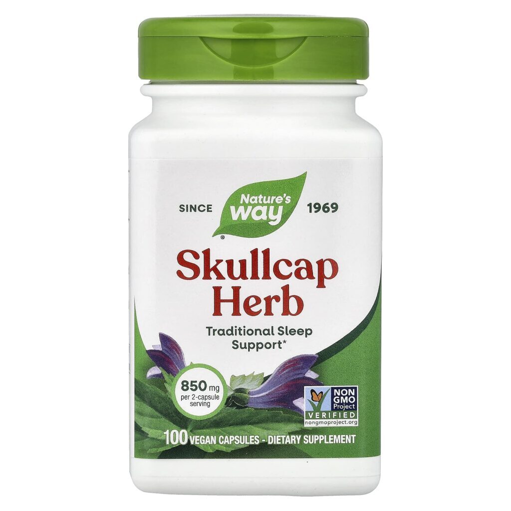 Natures Way Erva de Escutelária 100 Cápsulas Veganas (425 mg por Cápsula)