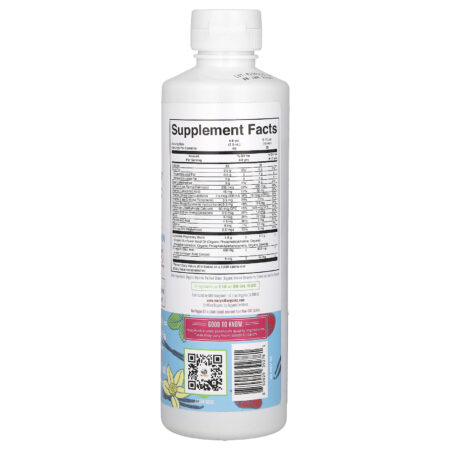 MaryRuths Organic Kids Multivitamínico Lipossomal 4–13 Anos Morango Cereja e Baunilha 450 ml (1522 fl oz) — foto 2