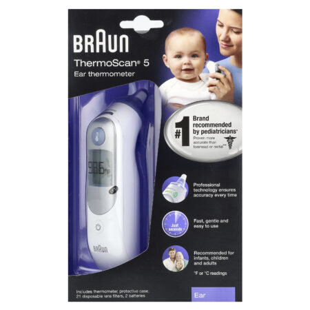 Braun ThermoScan 5 Termômetro de Ouvido Kit com 25 Unidades — foto 1