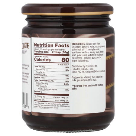 ChocZero Molho de Sobremesa Chocolate 340 g (12 oz) — foto 2