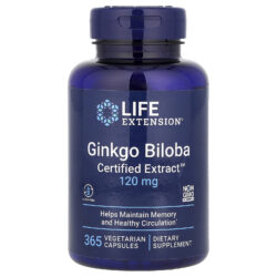 Life Extension Ginkgo biloba 120 mg 365 Cápsulas Vegetarianas