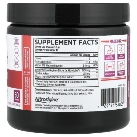 Zhou Nutrition Lite Up™ Pré-Treino Não Estimulante Limonada de Frutos Silvestres 106 g (373 oz) — foto 2