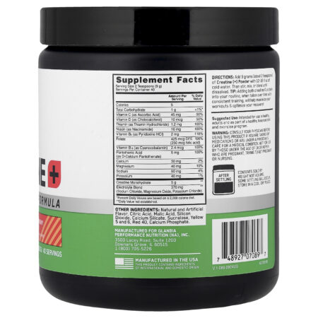 Optimum Nutrition Creatina+ Morango e Pêssego 360 g (1269 oz) — foto 2