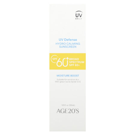 AGE20S UV Defense Protetor Solar Hidrocalmante FPS 60+ 50 ml (169 fl oz) — foto 2
