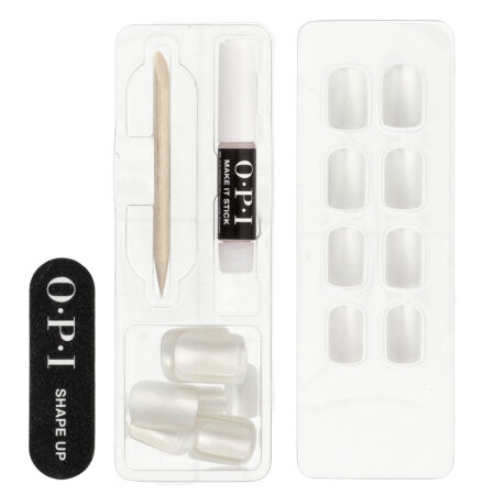 OPI On Point Mani Press-On Instantâneo Comprimento Curto Pérola de Quioto Kit com 27 Unidades - Imagem 3