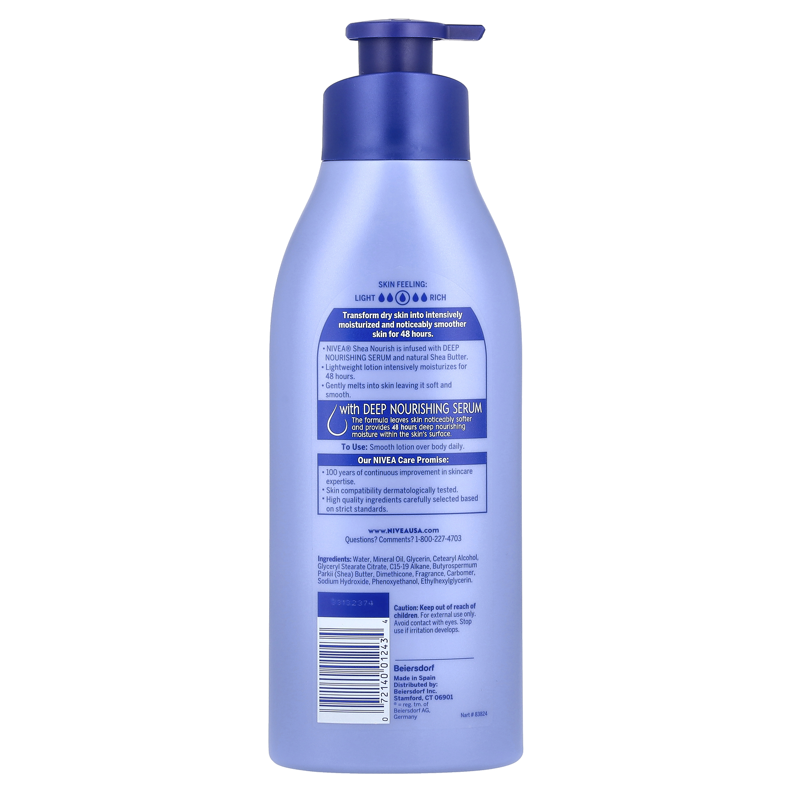 Nivea Shea Nourish Body Lotion 500 ml (169 fl oz) — foto 2 Nivea Shea Nourish Body Lotion 500 ml (169 fl oz) - Imagem 2