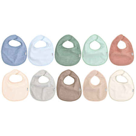 Green Sprouts Babadores Stay-Dry para o Dia a Dia de 3 a 12 Meses Multicoloridos Pacote com 10 — foto 3