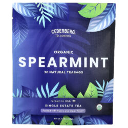 Cederberg Tea Co Chá de Estate Individual Hortelã Orgânica Sem Cafeína 30 Saquinhos de Chá Naturais 42 g (148 oz)