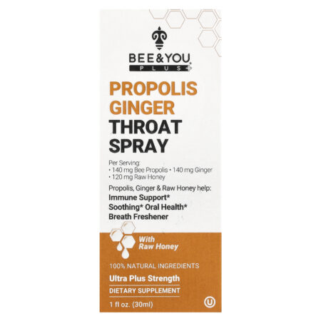 BEE&YOU Spray de Própolis e Gengibre para Garganta 30 ml (1 fl oz) — foto 1