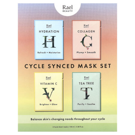 Rael Conjunto de Máscaras de Beleza Cycle ⚠️ 4 Folhas 25 ml (084 fl oz) Cada — foto 2